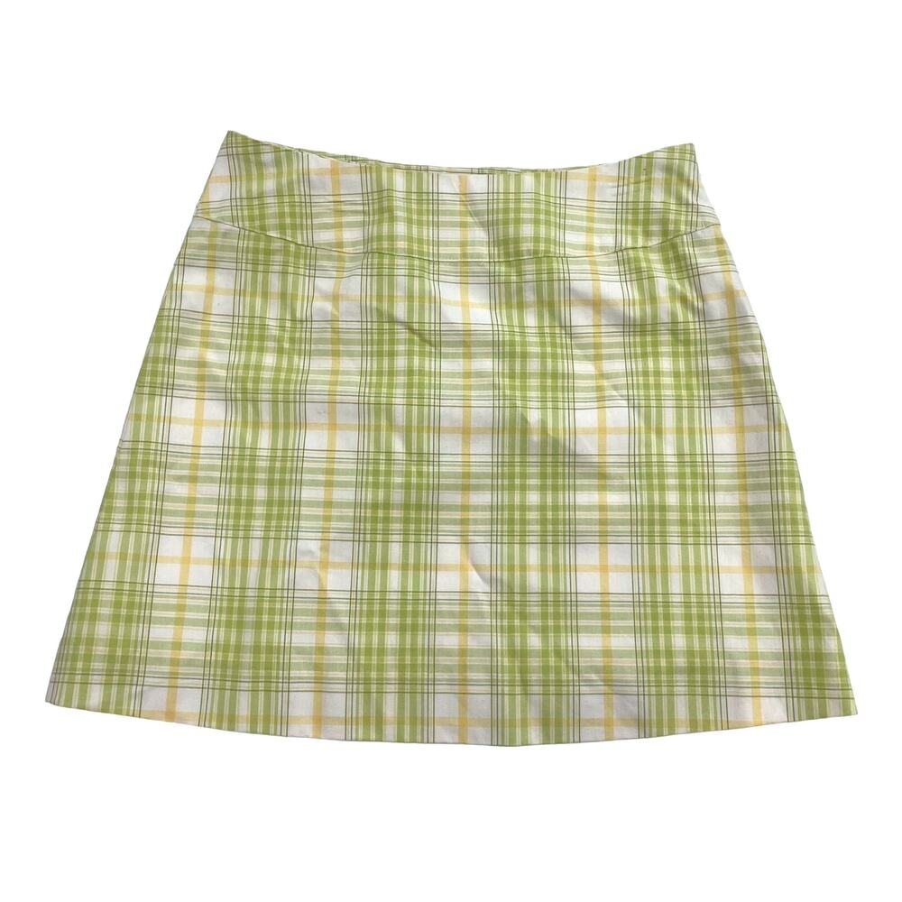 Florencia Bambini Belli Girls Vintage Green & Yellow Plaid Mini Skirt 8
